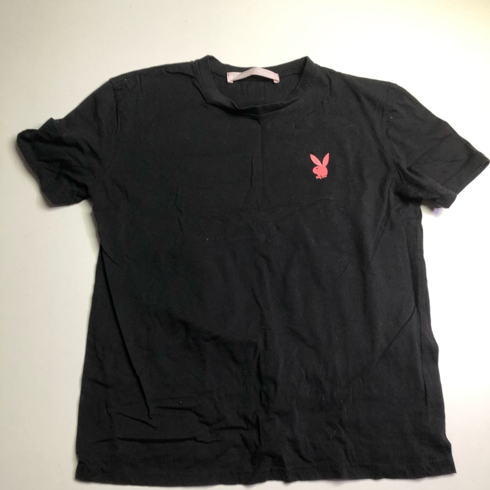 Playboy Missguided Black T-shirt Womens Small Medium